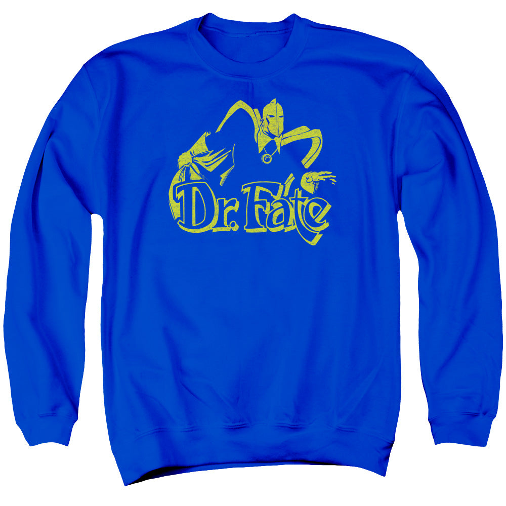 DC Comics One Color Fate Mens Crewneck Sweatshirt Royal Blue
