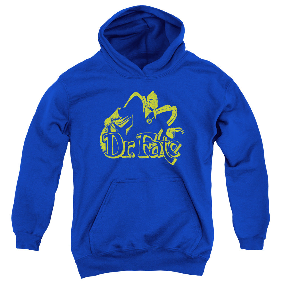 DC Comics One Color Fate Kids Youth Hoodie Royal Blue