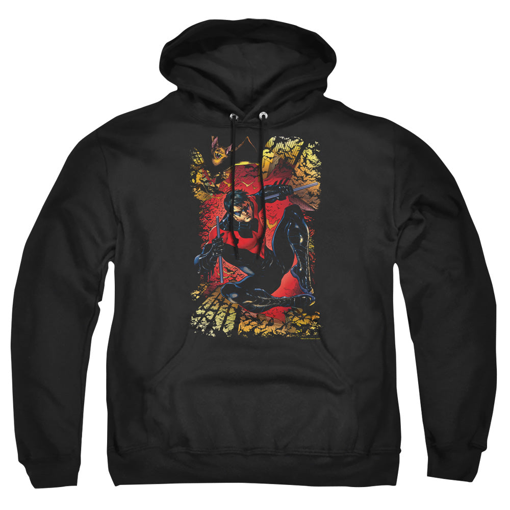 Jla Nightwing #1 Mens Hoodie Black Officially Licensed