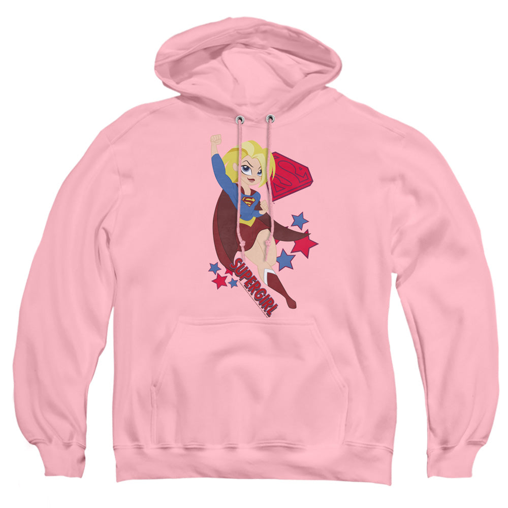 Dc Superhero Girls Supergirl Mens Hoodie Pink Officially Licensed