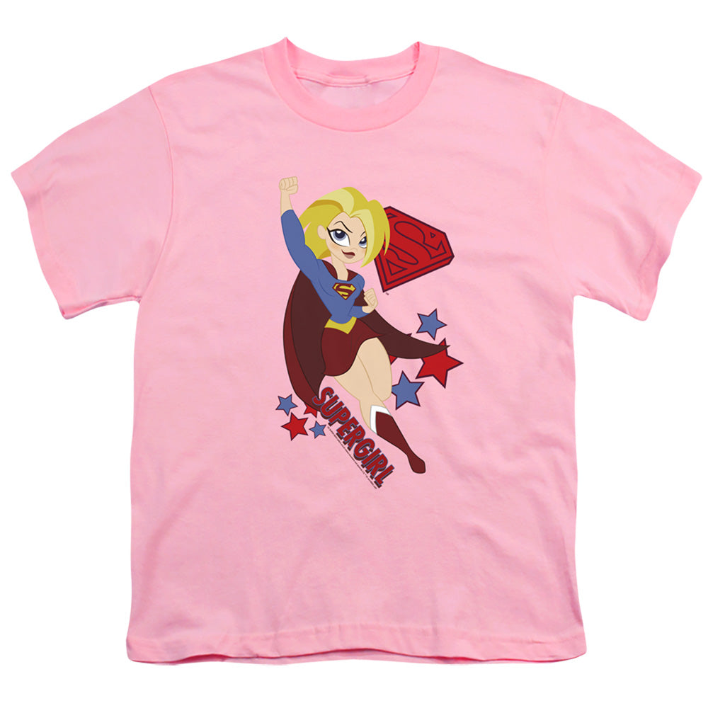 Dc Superhero Girls Supergirl Kids Youth T Shirt Pink