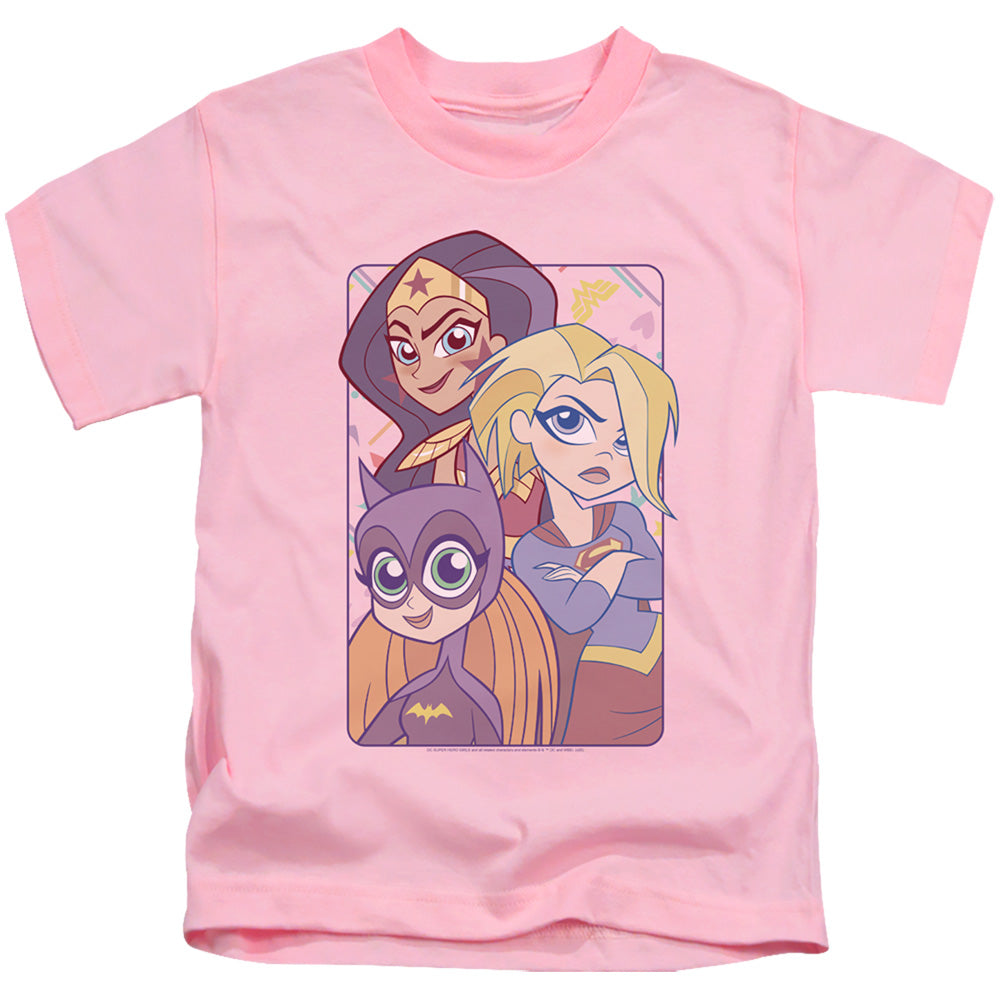Dc Superhero Girls Dont Box Us in Juvenile Kids Youth T Shirt Pink