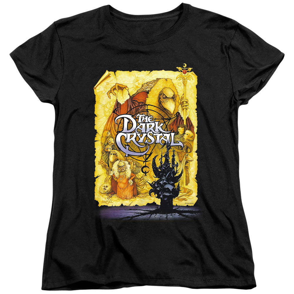 Dark Crystal Poster Womens T Shirt Black Officially Licensed