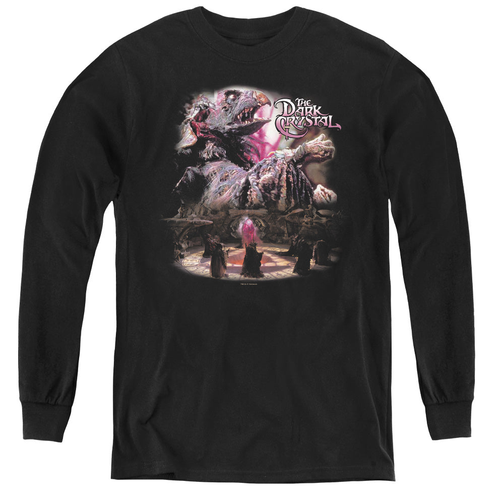 Dark Crystal Power Mad Long Sleeve Kids Youth T Shirt Black Officially Licensed