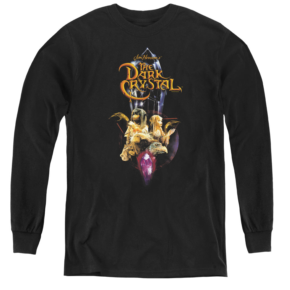Dark Crystal Crystal Quest Long Sleeve Kids Youth T Shirt Black Officially Licensed