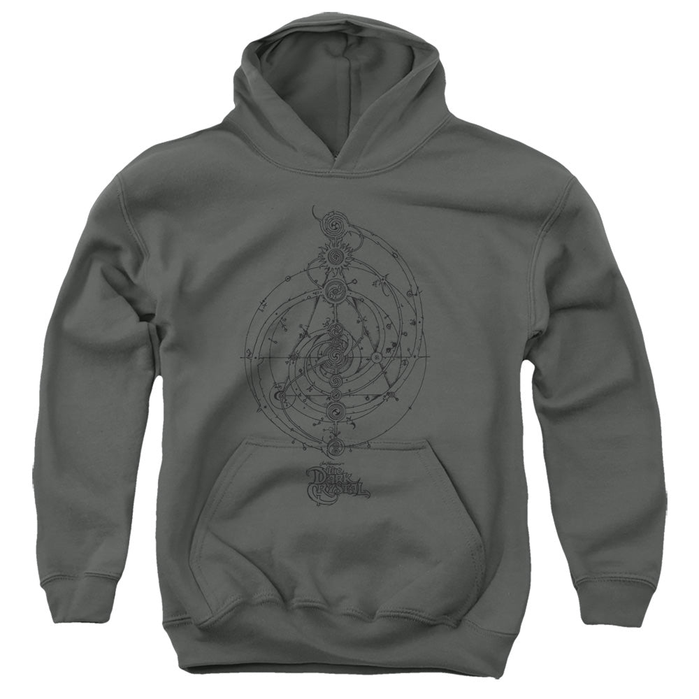 Dark Crystal Dream Spiral Kids Youth Hoodie Charcoal Officially Licensed