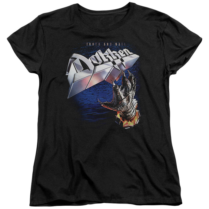 Dokken Tooth and Nail Womens T Shirt Black