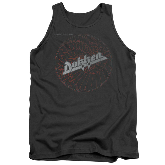 Dokken Breaking The Chains Mens Tank Top Shirt Charcoal