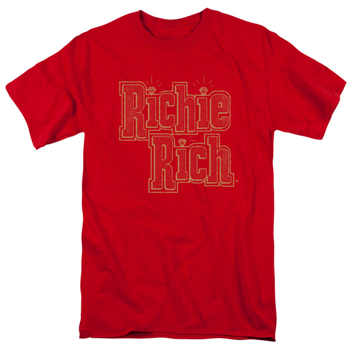 Richie Rich Stacked Mens T Shirt Red