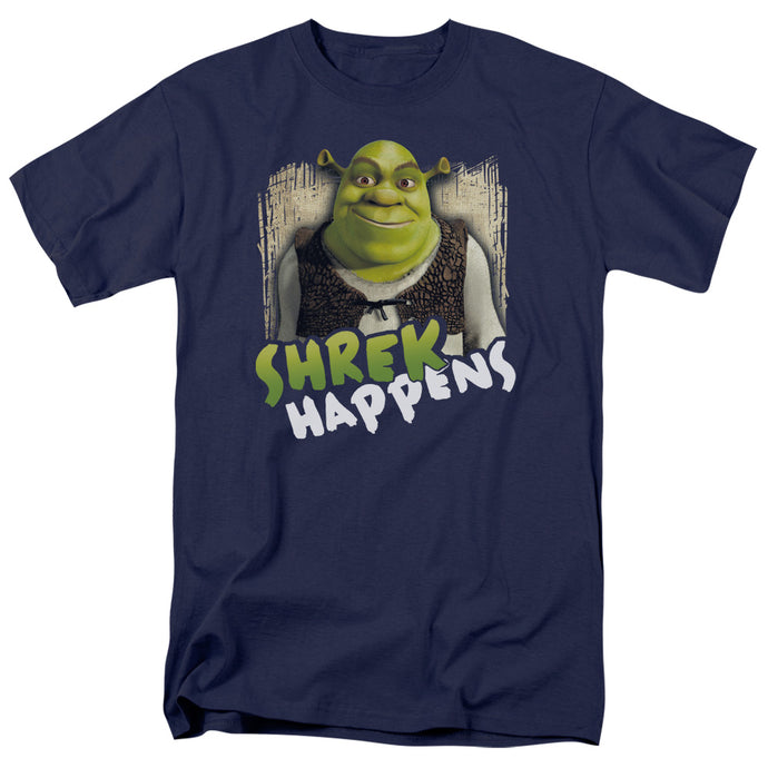Shrek Happens Mens T Shirt Navy Blue