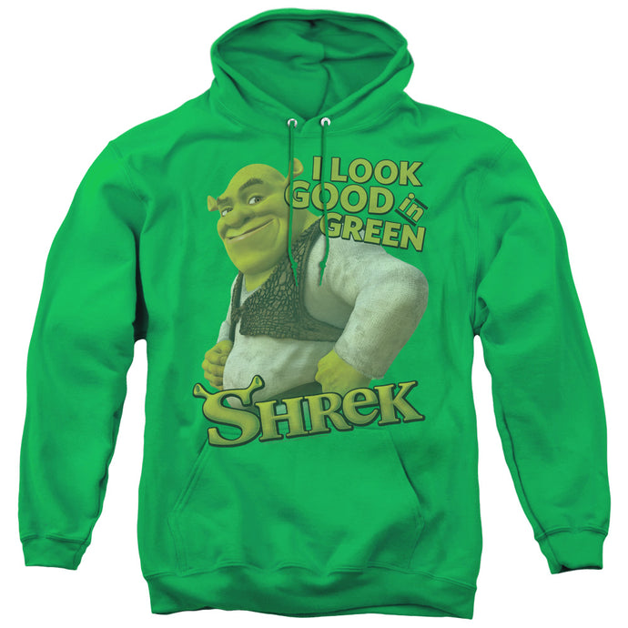 Shrek Looking Good Mens Hoodie Kelly Green
