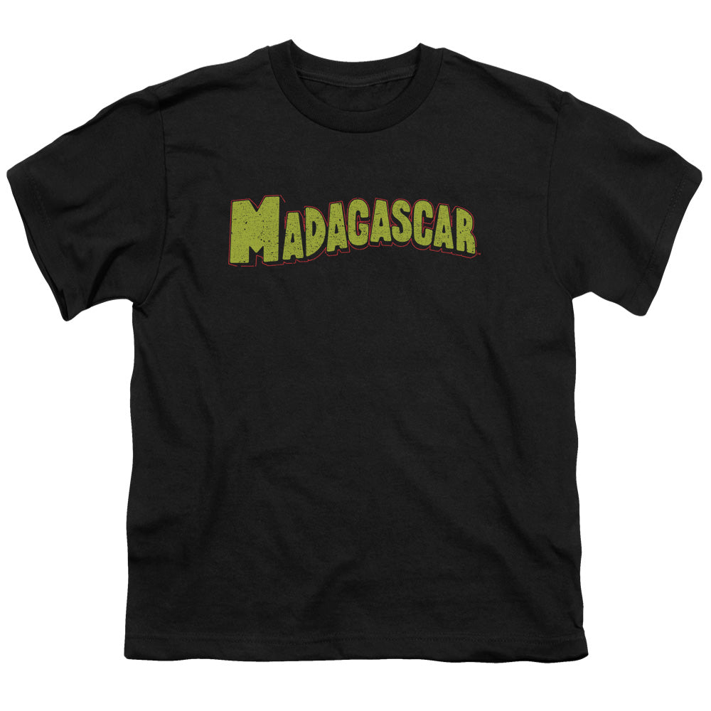 Madagascar Logo Kids Youth T Shirt Black