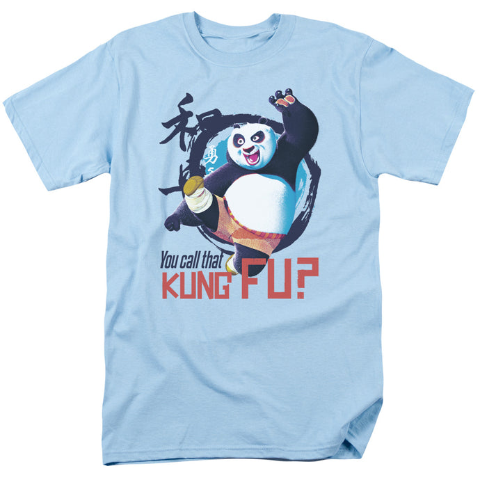 Kung Fu Panda Kung Fu Mens T Shirt Light Blue