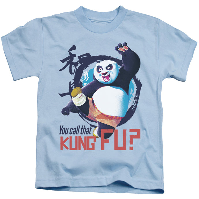 Kung Fu Panda Kung Fu Juvenile Kids Youth T Shirt Light Blue