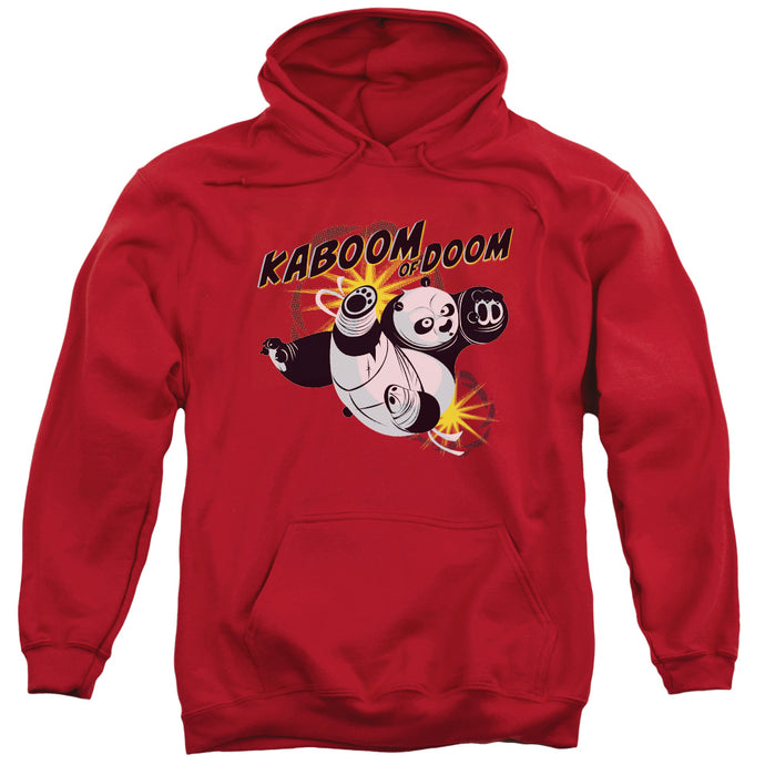 Kung Fu Panda Kaboom of Doom Mens Hoodie Red