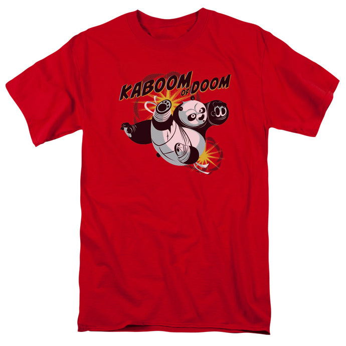 Kung Fu Panda Kaboom of Doom Mens T Shirt Red