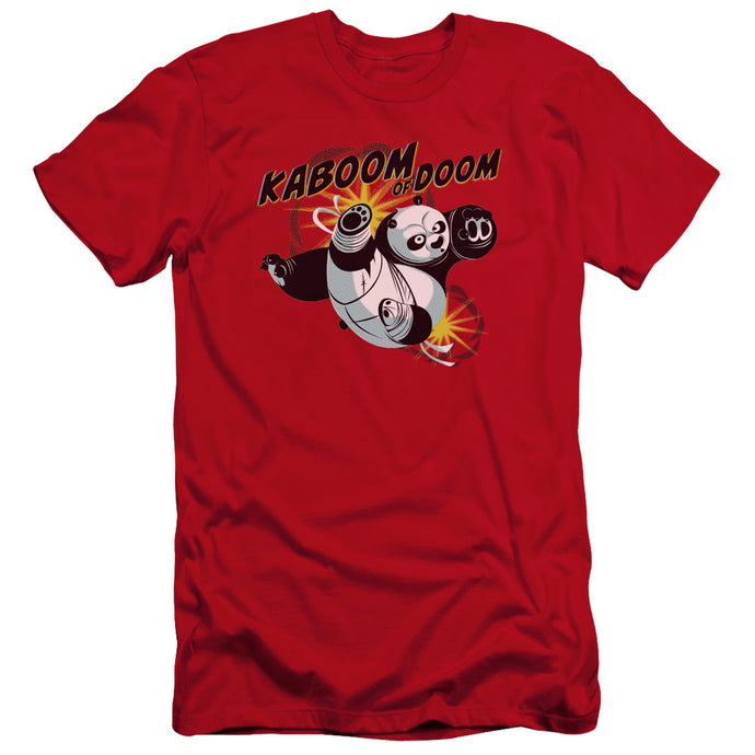 Kung Fu Panda Kaboom of Doom Premium Bella Canvas Slim Fit Mens T Shirt Red