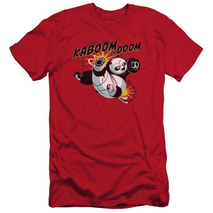 Kung Fu Panda Kaboom of Doom Slim Fit Mens T Shirt Red