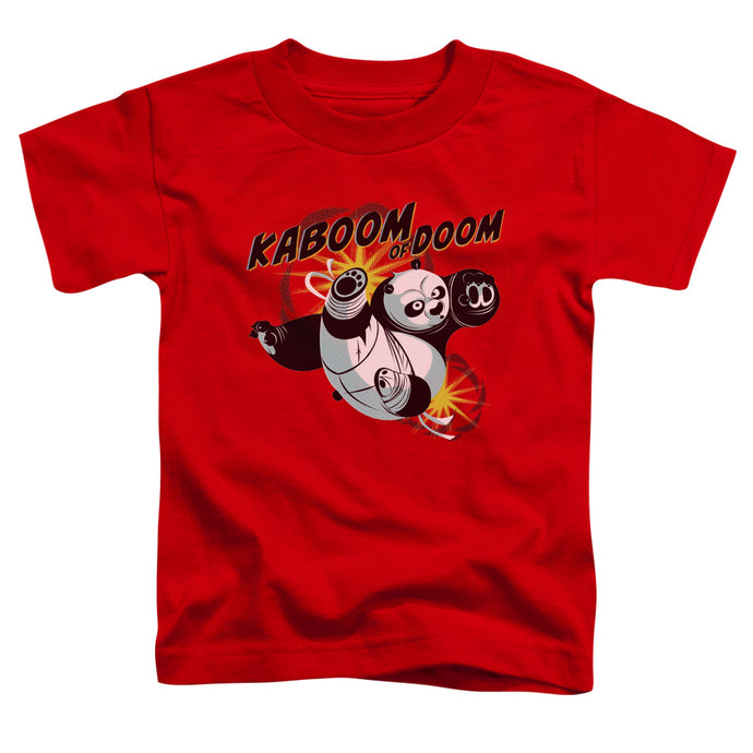 Kung Fu Panda Kaboom of Doom Toddler Kids Youth T Shirt Red