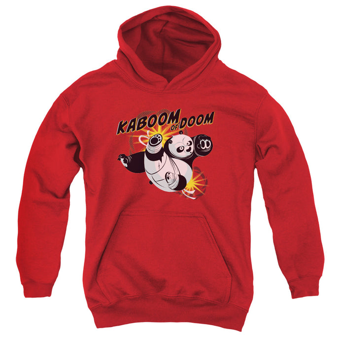 Kung Fu Panda Kaboom of Doom Kids Youth Hoodie Red