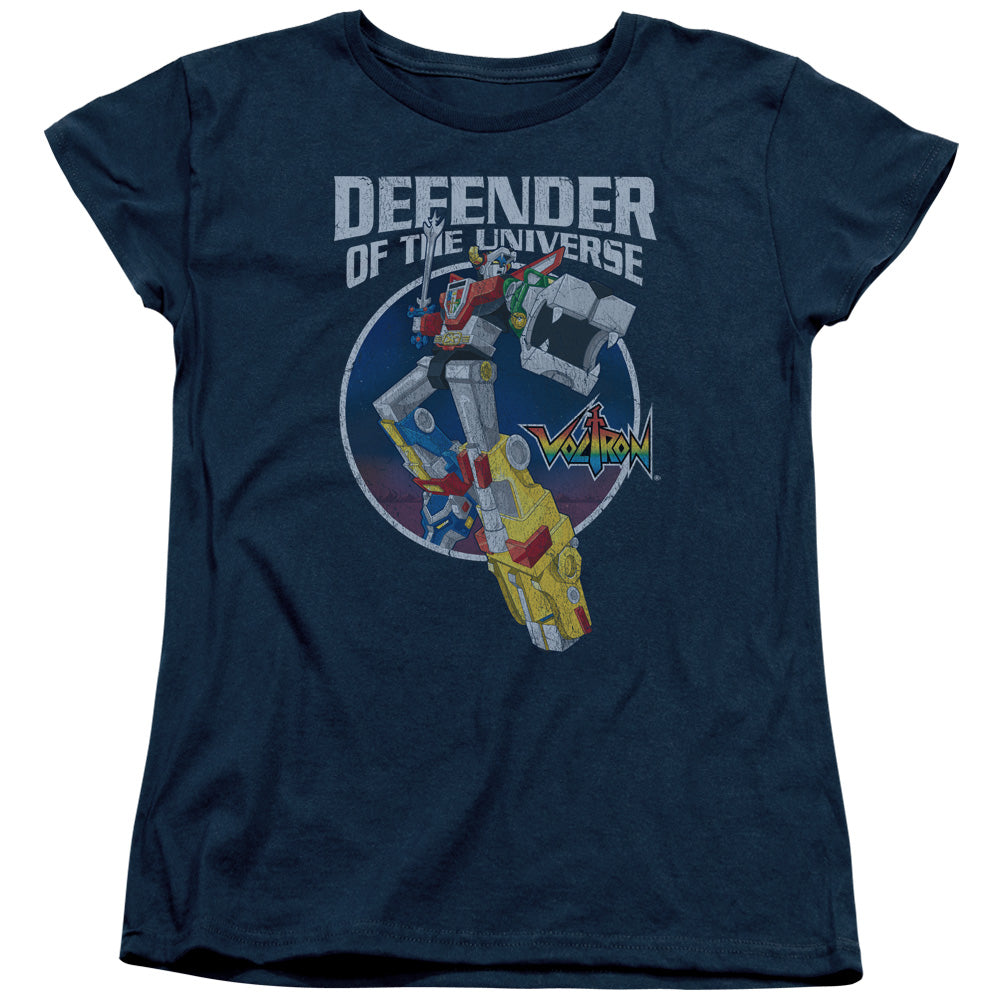 Voltron Defender Womens T Shirt Navy Blue