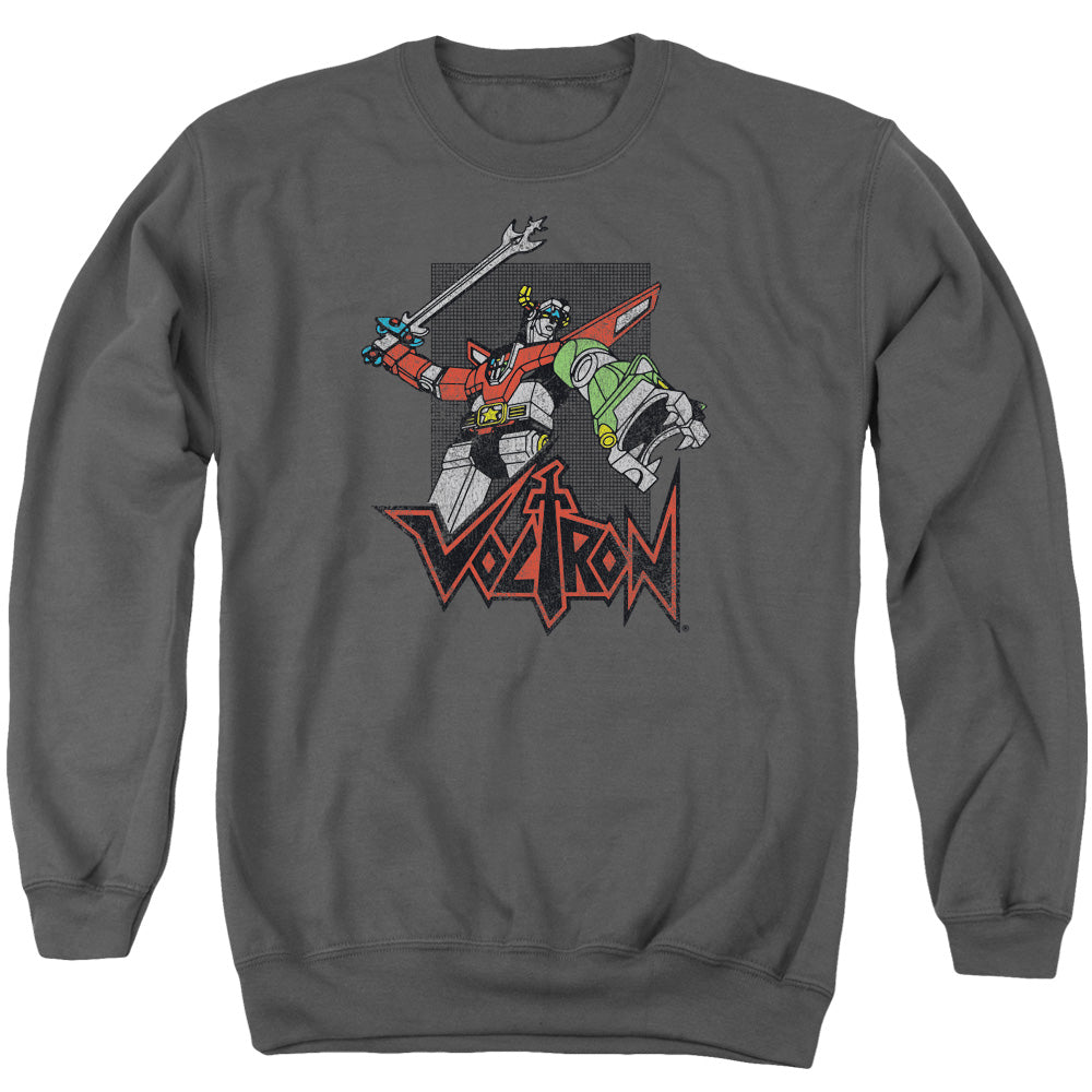 Voltron Roar Mens Crewneck Sweatshirt Charcoal