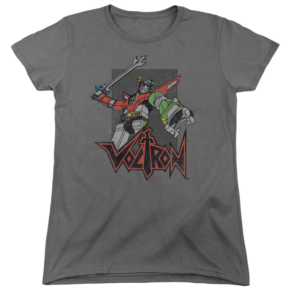 Voltron Roar Womens T Shirt Charcoal