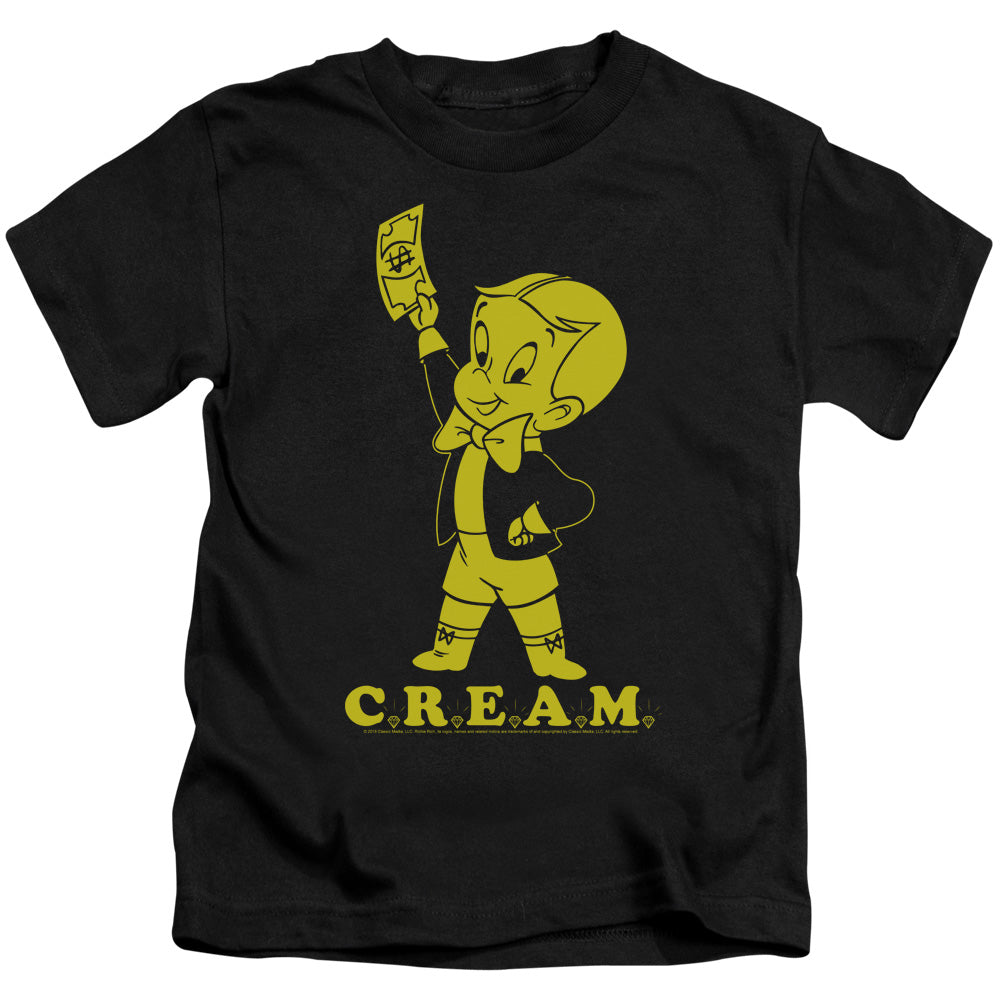 Richie Rich Cream Juvenile Kids Youth T Shirt Black