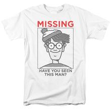 Load image into Gallery viewer, Wheres Waldo Missing Mens T Shirt White