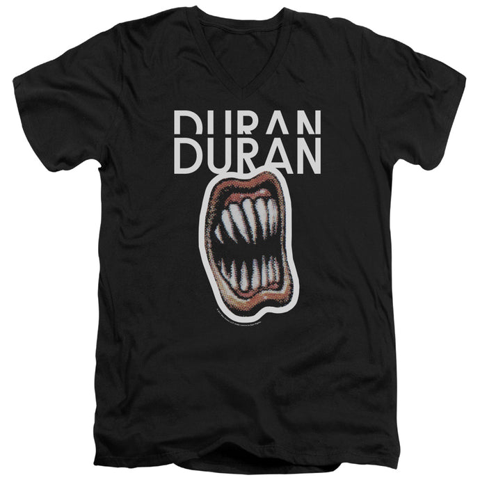 Duran Duran Pressure Off Mens Slim Fit V-Neck T Shirt Black