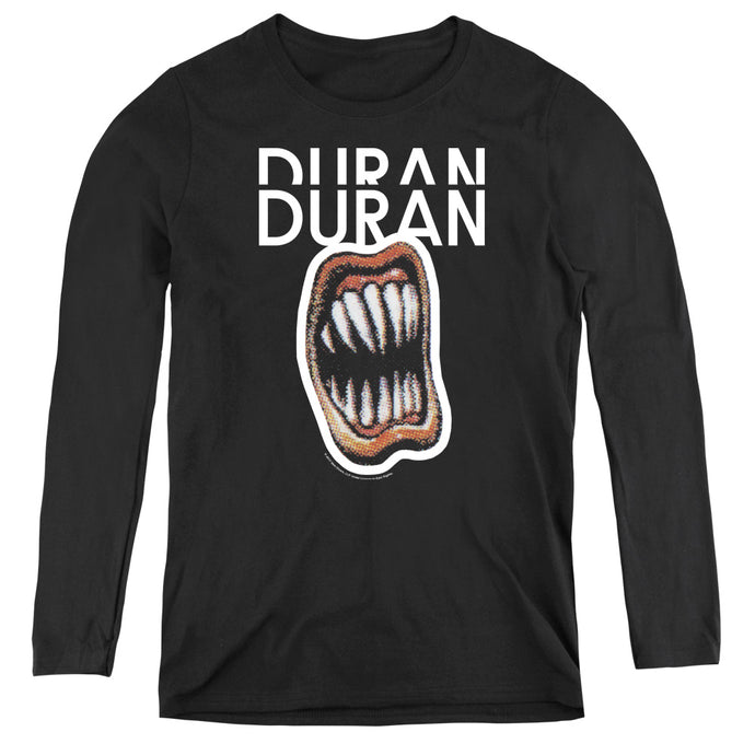 Duran Duran Pressure Off Womens Long Sleeve Shirt Black