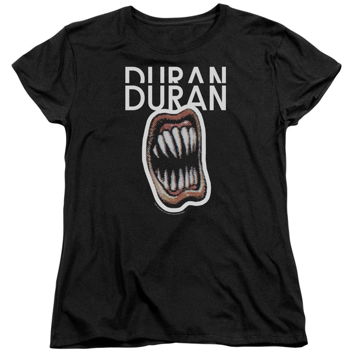 Duran Duran Pressure Off Womens T Shirt Black