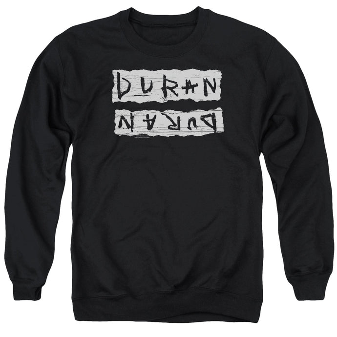 Duran Duran Print Error Mens Crewneck Sweatshirt Black