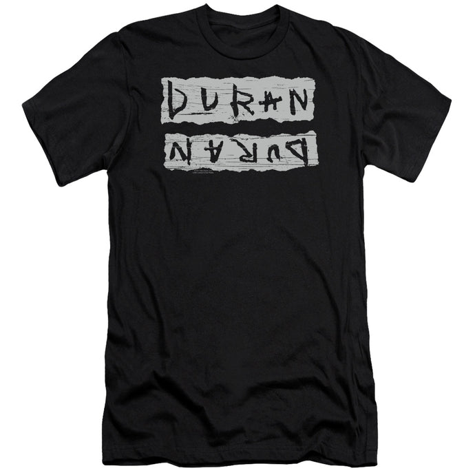 Duran Duran Print Error Premium Bella Canvas Slim Fit Mens T Shirt Black