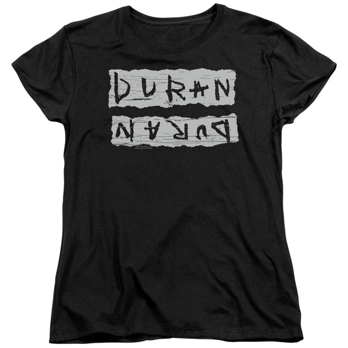 Duran Duran Print Error Womens T Shirt Black