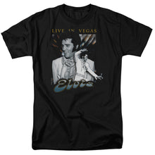 Load image into Gallery viewer, Elvis Presley Live In Vegas Mens T Shirt Black