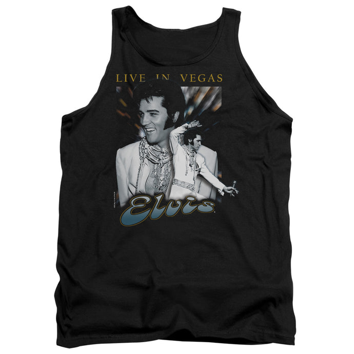 Elvis Presley Live in Vegas Mens Tank Top Shirt Black