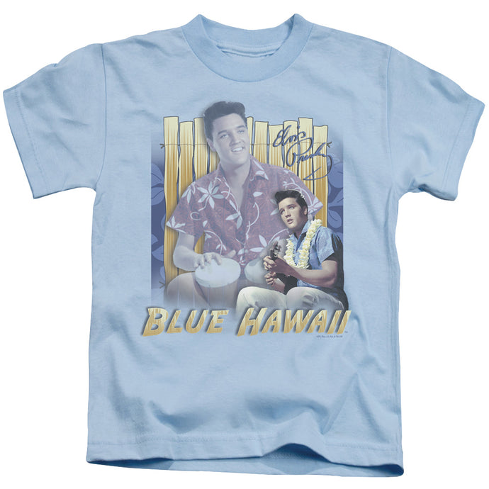 Elvis Presley Blue Hawaii Juvenile Kids Youth T Shirt Carolina Blue