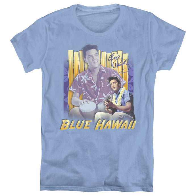 Elvis Presley Blue Hawaii Womens T Shirt Carolina Blue