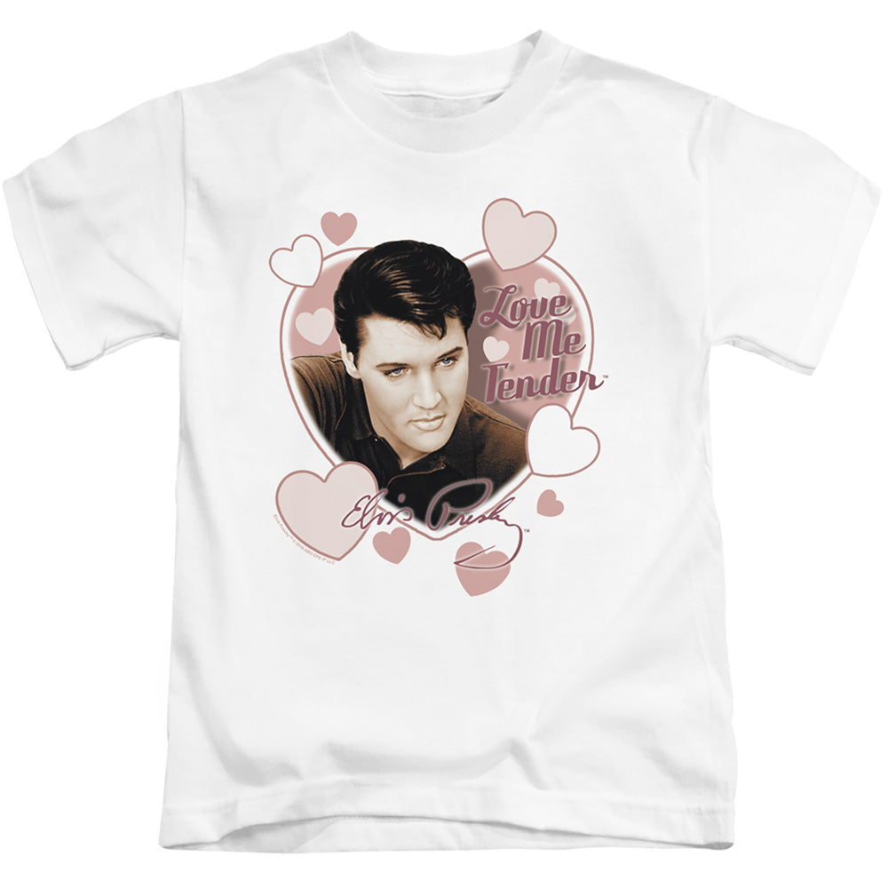 Elvis Presley Love Me Tender Juvenile Kids Youth T Shirt White