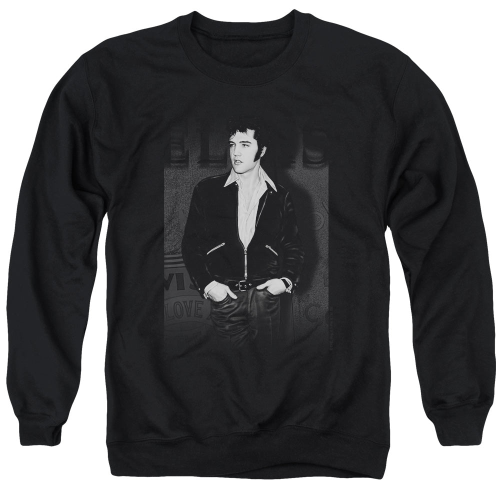 Elvis Presley Just Cool Mens Crewneck Sweatshirt Black