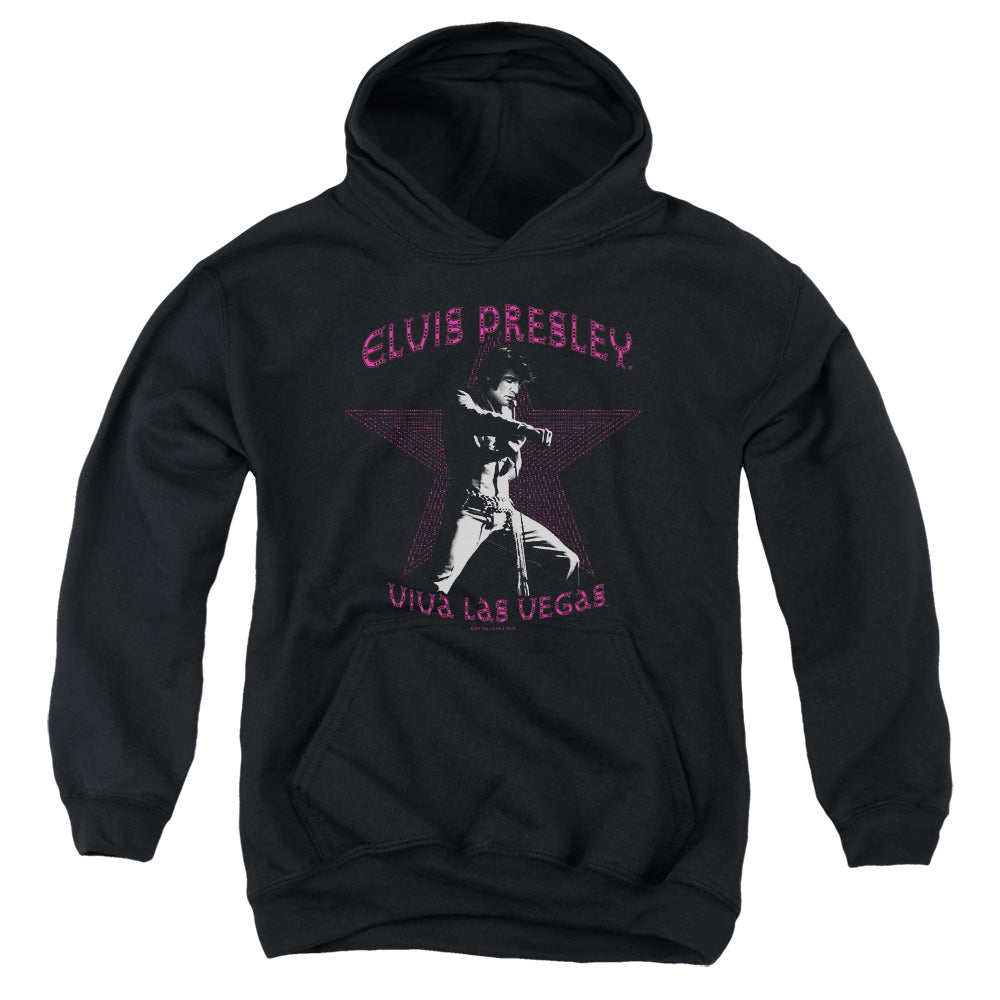 Elvis Presley Viva Las Vegas Star Kids Youth Hoodie Black