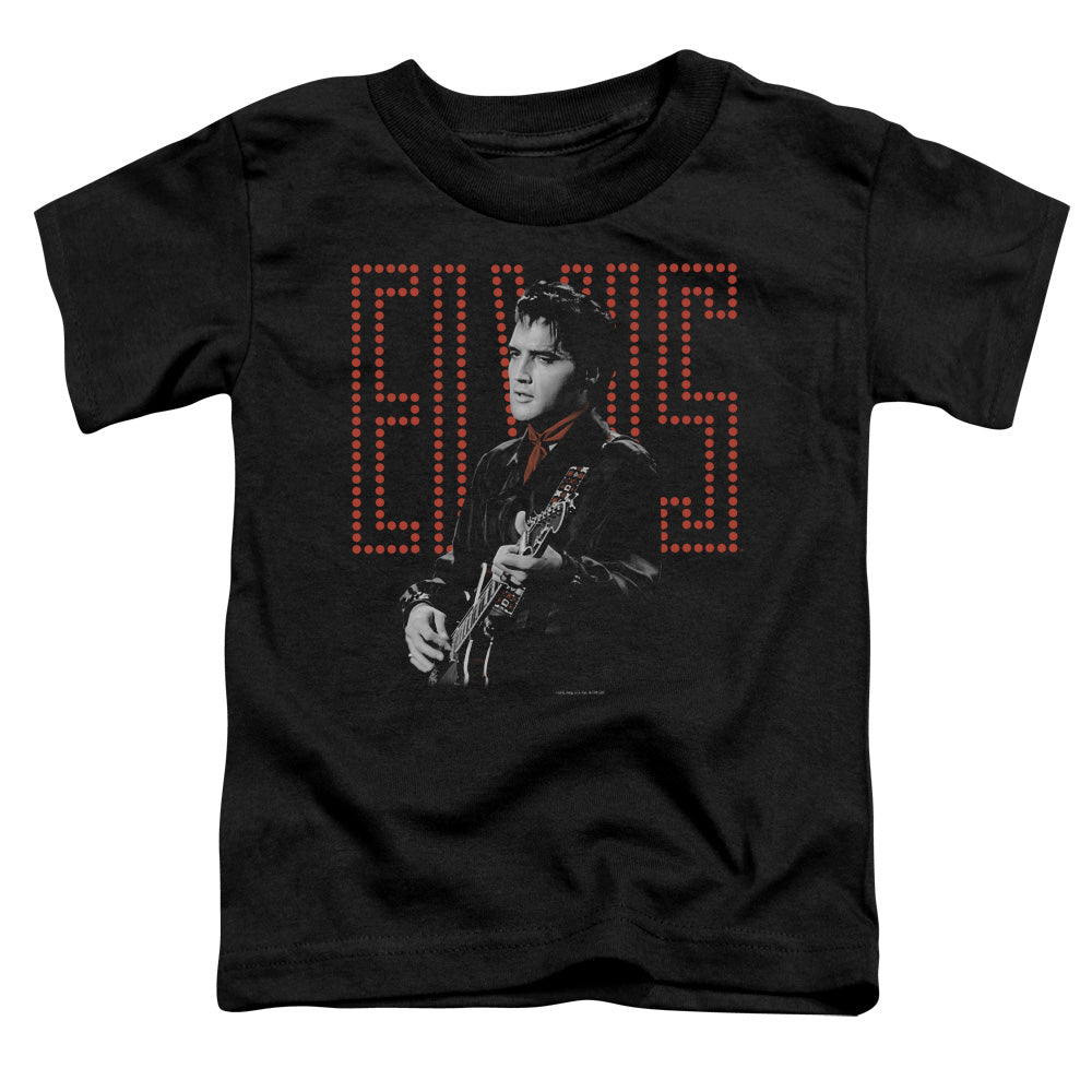 Elvis Presley Red Guitarman Toddler Kids Youth T Shirt Black