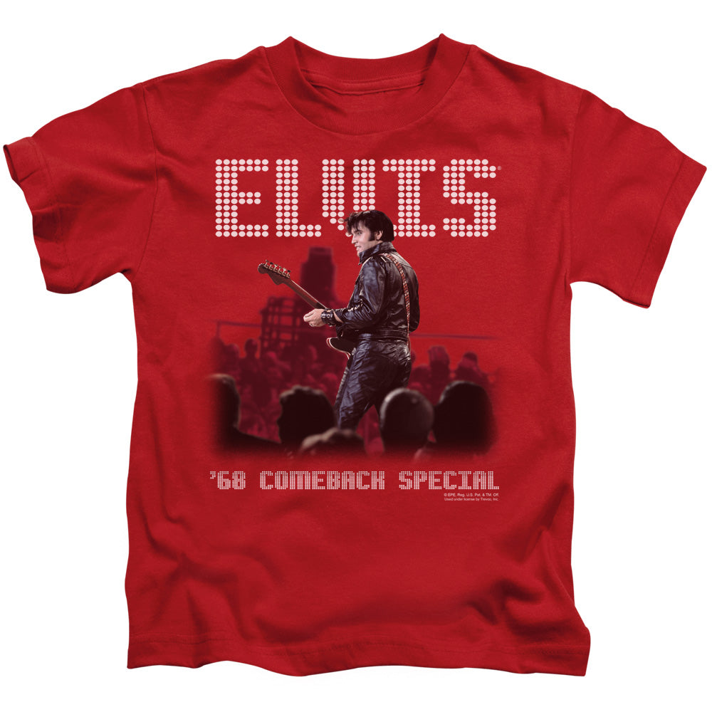 Elvis Presley Return of the King Juvenile Kids Youth T Shirt Red