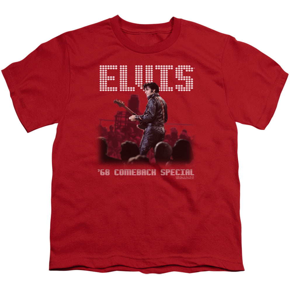 Elvis Presley Return of the King Kids Youth T Shirt Red