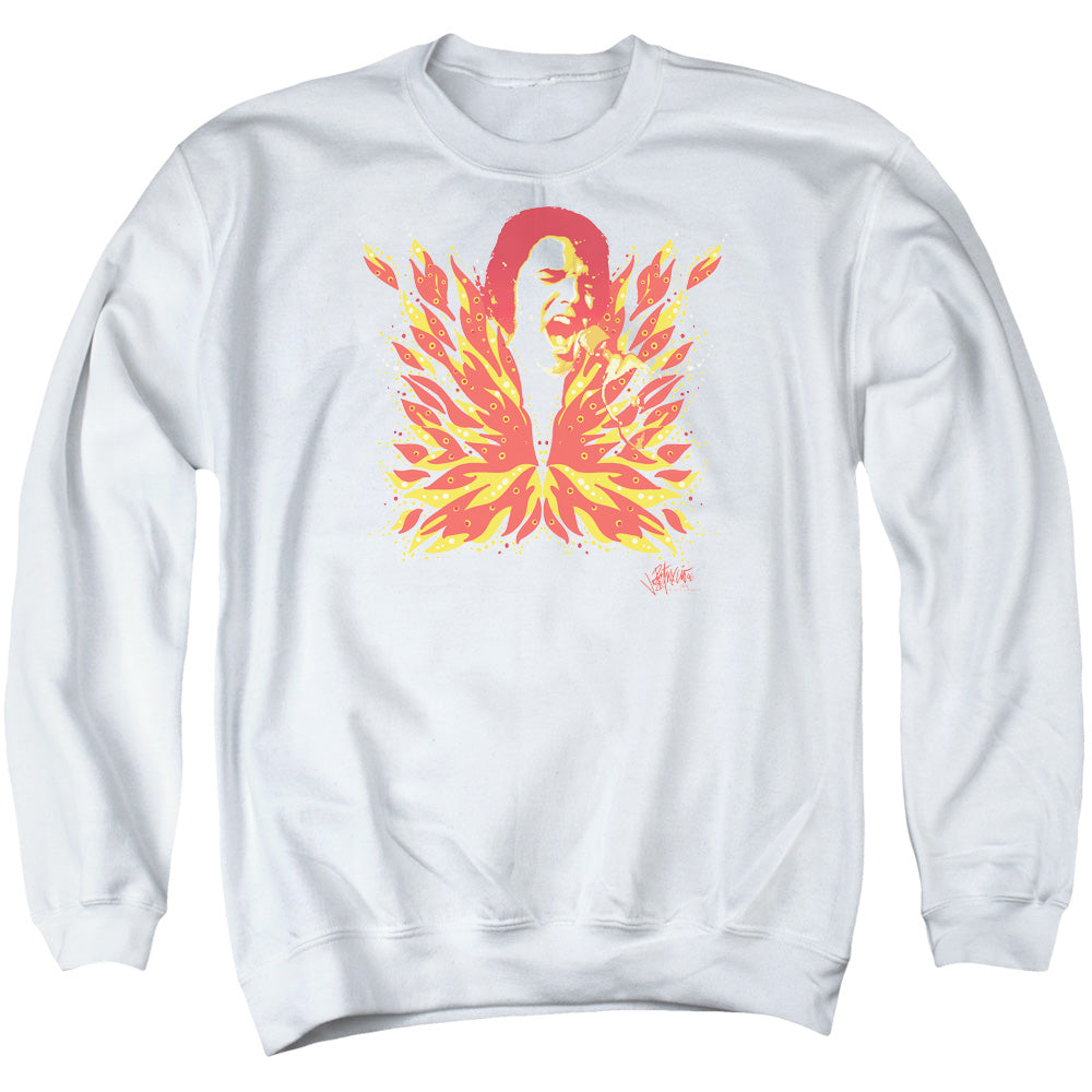 Elvis Presley His Latest Flame Mens Crewneck Sweatshirt White