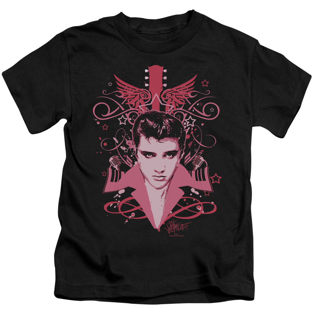 Elvis Presley Lets Face It Juvenile Kids Youth T Shirt Black