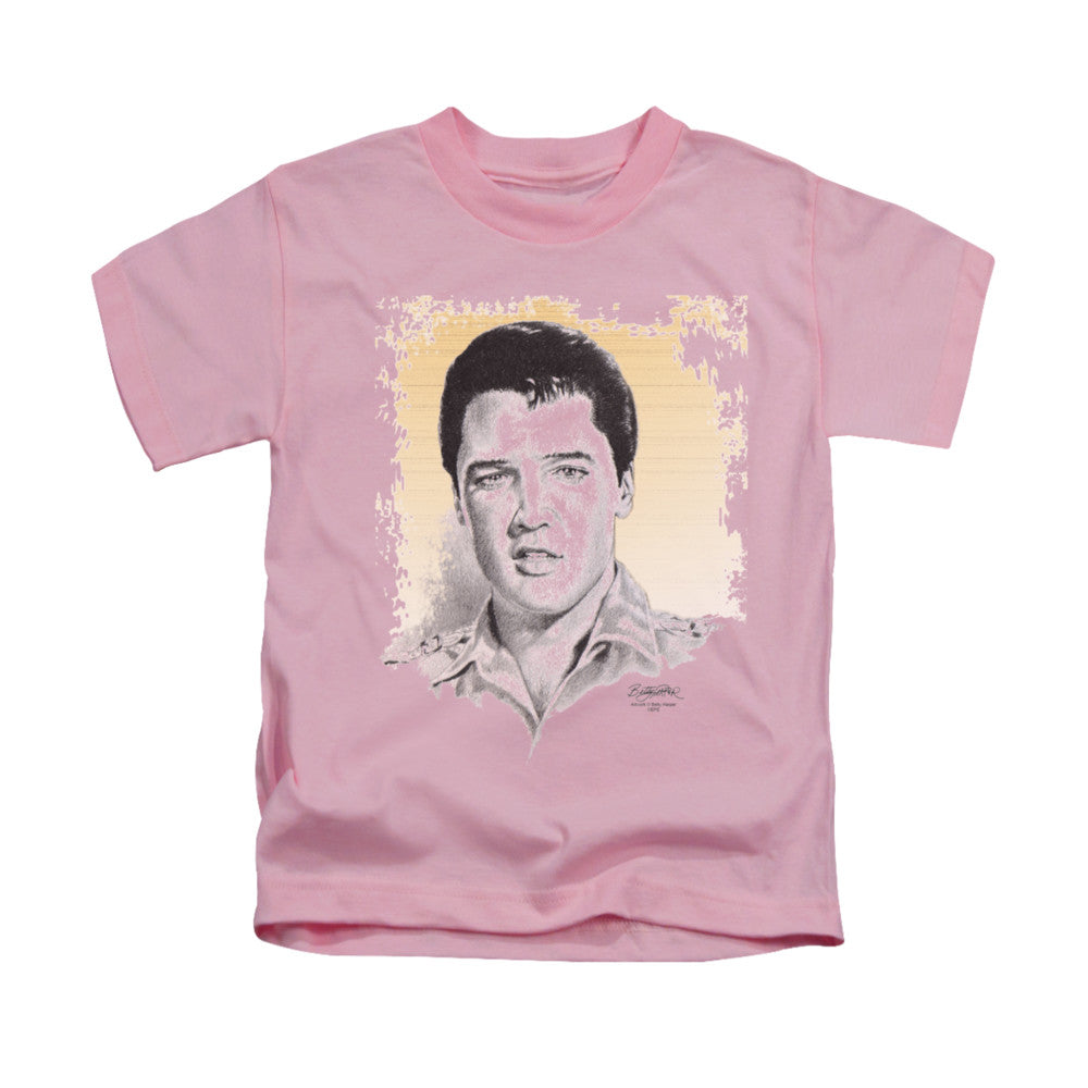 Elvis Presley Matinee Idol Juvenile Kids Youth T Shirt Pink