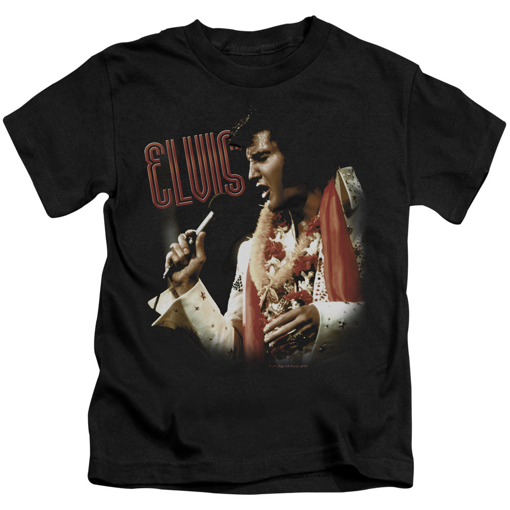 Elvis Presley Soulful Juvenile Kids Youth T Shirt Black