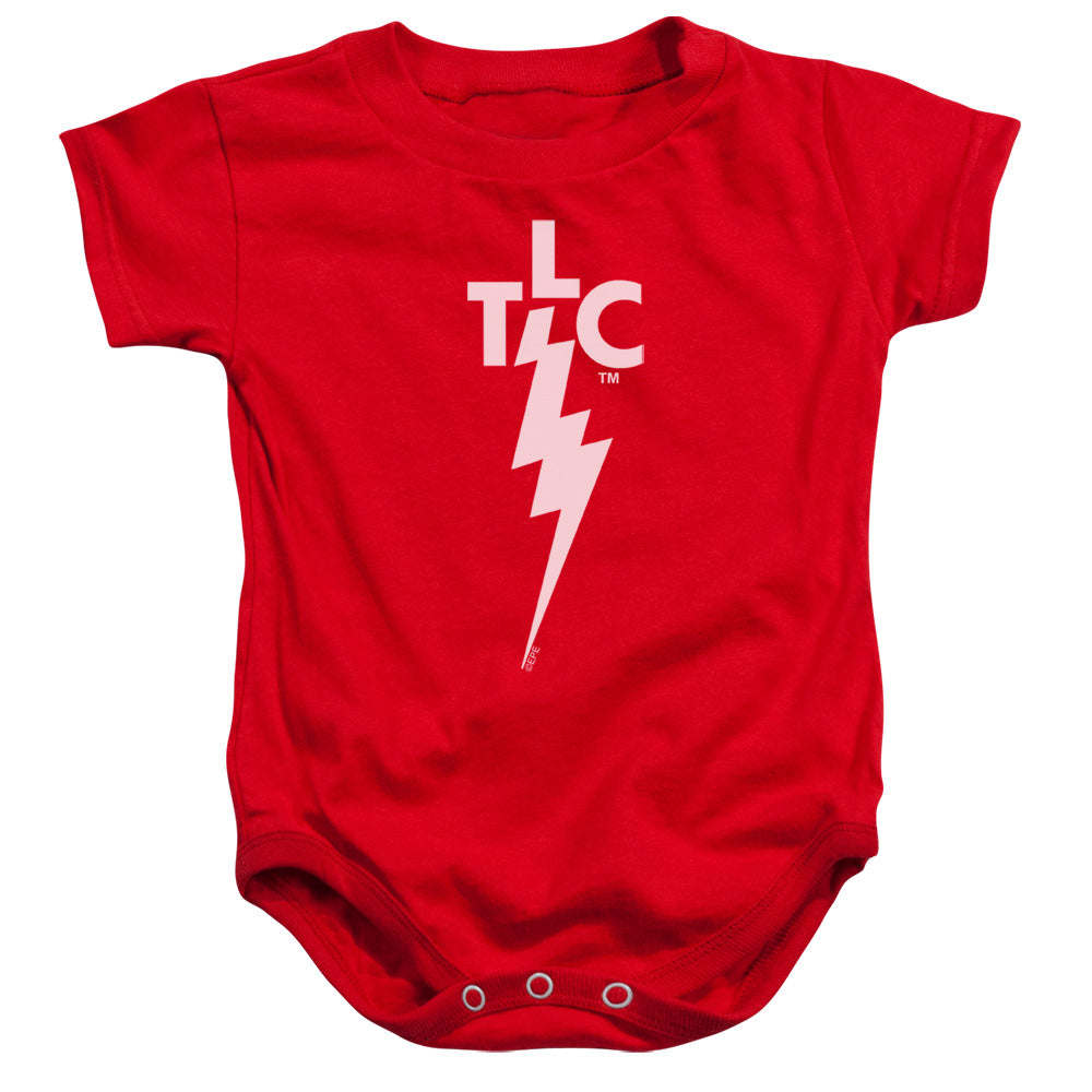 Elvis Presley Tlc Logo Infant Baby Snapsuit Red